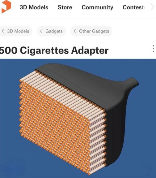 Adaptér pre tuhých fajčiarov